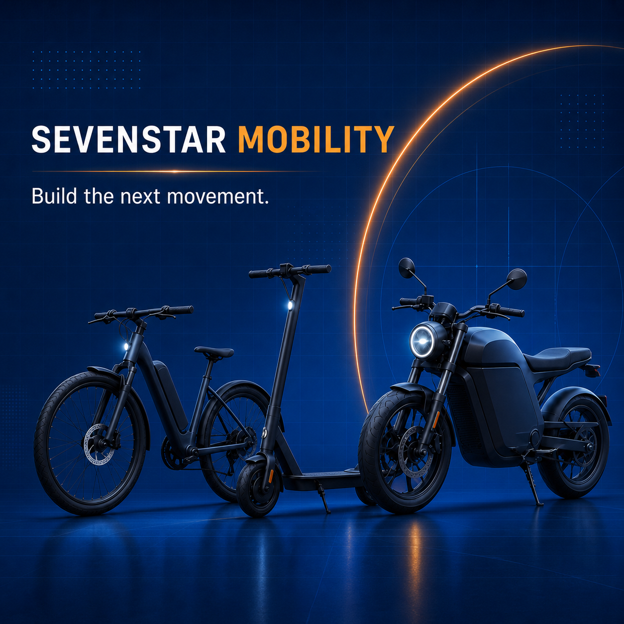 Sevenstar Mobility electric bike, scooter and motorcycle platforms